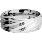 Lashbrook Cobalt Chrome 8mm Men's Wedding Band - CC8REFDBSTRIPE+CROSS+SATIN_POLISH photo3