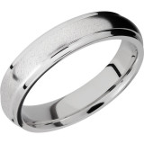 Lashbrook Cobalt Chrome 4mm Men's Wedding Band - CC5DGE+ANGLE+STONE_POLISH photo