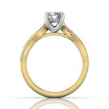 Martin Flyer Two Tone 14k Gold FlyerFit Engagement Ring photo3