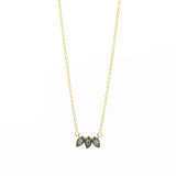 Freida Rothman Fleur Bloomtriple Petal Necklace - FBYKZN12-16E photo