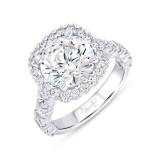 Uneek Timeless Round Diamond Engagement Ring - R616RB-300 photo
