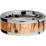 Lashbrook Titanium Hardwood 8mm Men's Wedding Band - HW8F15_SPALTEDTAMARIND+POLISH photo3