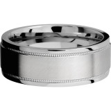 Lashbrook Cobalt Chrome 8mm Men's Wedding Band - CC8FGEW2UMIL+ANGLE+SATIN_POLISH photo3