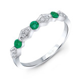 Uneek Emerald and Diamond Fashion Ring - LVBCX143E photo