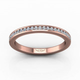 Martin Flyer 18k Rose Gold FlyerFit Wedding Band photo2