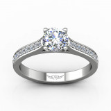 Martin Flyer 18k White Gold FlyerFit Engagement Ring photo2