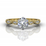 Martin Flyer Two Tone 18k Gold FlyerFit Engagement Ring photo