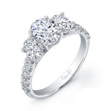 Uneek Oval Diamond Engagement Ring - USM015OV2-7.5X5.5OV photo