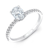 Uneek Oval Diamond Engagement Ring - R021OVU photo