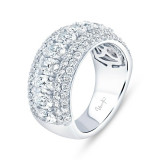 Uneek Bouquet Multi-Row Diamond Fashion Ring - RB4019 photo