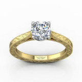 Martin Flyer Two Tone 18k Gold FlyerFit Engagement Ring photo2