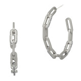 Freida Rothman Coastal Chain Link Hoop Earring - BCPZE11-14K photo