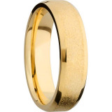 Lashbrook 14k Yellow Gold 6mm Men's Wedding Band - 14KY6B-P+STONE_POLISH photo2