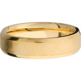 Lashbrook 14k Yellow Gold 6mm Men's Wedding Band - 14KY6B-P+STONE_POLISH photo3