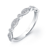 Uneek Art Nouveau-Inspired Diamond Wedding Band - UWB013 photo