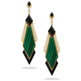 Doves Verde 18k White Gold Gemstone Earrings - E9232BOMC photo