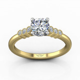 Martin Flyer Two Tone 14k Gold FlyerFit Engagement Ring photo2