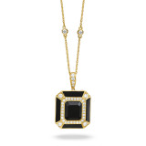 Doves Gatsby 18k Yellow Gold Gemstone Pendant - P8804BO photo