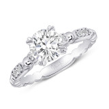 Uneek Us Collection Round Diamond Engagement Ring - SWUS837CW-6.5RD photo