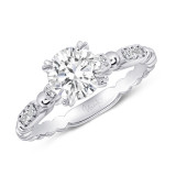 Uneek Us Collection Round Diamond Engagement Ring - SWUS837CW-6.5RD photo