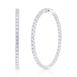 Uneek Signature Diamond Hoop Earrings - ER101RD07-45 photo