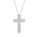 Uneek Cross Diamond Pendant - LVNWC840W photo