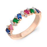 Uneek Emerald, Ruby and Blue Sapphire Diamond Fashion Ring - LVB0328RWF photo