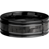 Lashbrook Black Zirconium 8mm Men's Wedding Band - ZC8F1321_CFA+POLISH photo3