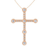 Uneek Cross Diamond Pendant - LVNDNC410R photo