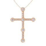 Uneek Cross Diamond Pendant - LVNDNC410R photo