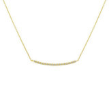 Meira T 14k Yellow Gold Bar Necklace photo