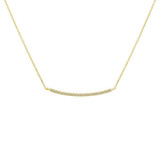 Meira T 14k Yellow Gold Bar Necklace photo