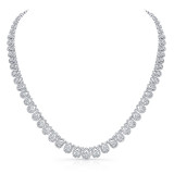 Uneek 15-Carat Diamond Teardrop Halo Necklace - LVNJ14 photo