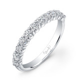 Uneek 11-Diamond Shared-Prong Wedding Band with Scalloped Edges - UWB06 photo