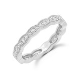 Uneek Highland Stackable Diamond Band - LVBNA077W photo