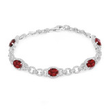 Uneek Ruby Diamond Bracelet - LBR698OVRU photo