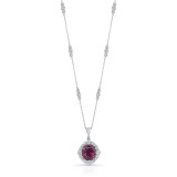 Uneek Cushion Rhodolite Necklace - LVN943 photo