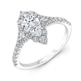 Uneek Pear Shaped Diamond Engagement Ring - SWS232DSSSW-8X5PE photo