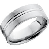 Lashbrook Titanium 8mm Men's Wedding Band - 8FD+POLISH_SATIN photo