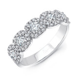 Uneek Diamond Band with Cushion-Shaped Halo Details - LVBHW165CURD photo