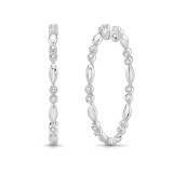 Uneek Hoop Diamond Earrings - LVEWA7529W photo