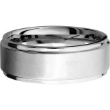 Lashbrook Cobalt Chrome 8mm Men's Wedding Band - CC8FGE+ANGLE+SATIN_POLISH photo3