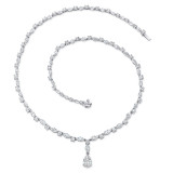Uneek Pear Shaped GIA Certified G/VS2 Diamond Necklace - LVN4193WF photo