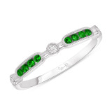 Uneek Emerald Stackable Diamond Fashion Ring - LVBMI2067E photo