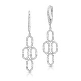 Uneek Dangling Diamond Earrings - LVEAD482W photo