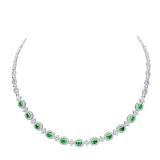 Uneek Emerald Diamond Necklace - LVNDMT1124E photo
