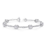 Uneek Oval Diamond Bracelet - LBR187 photo