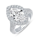 Uneek Signature Marquise Diamond Engagement Ring - R048MQU photo