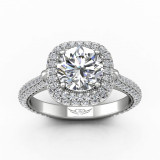 Martin Flyer Diamond FlyerFit Halo Engagement Ring photo2