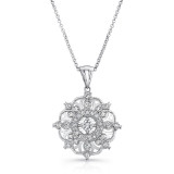 Uneek Snowflake Diamond Pendant - NEK100 photo